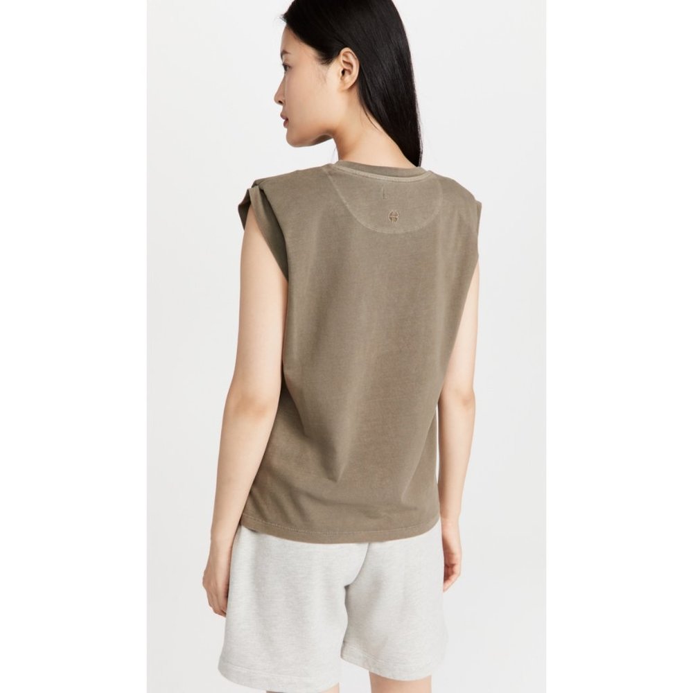 Anine Bing Tanner Tank In Green - Picture 12 of 13